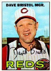 1967 Topps Baseball Cards      021      Dave Bristol MG RC